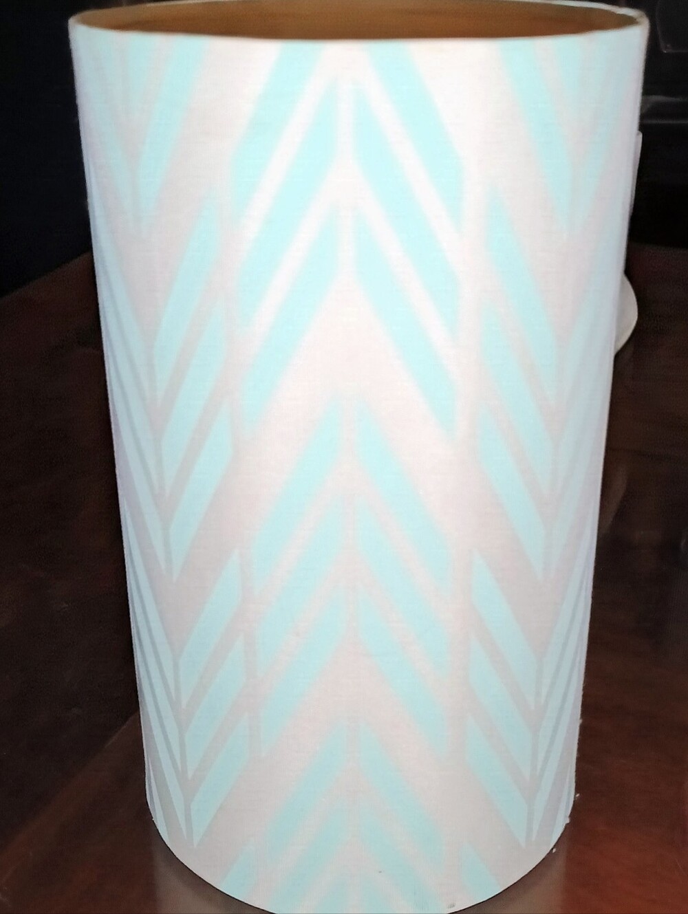 Mint Chevron Pattern Lampshade